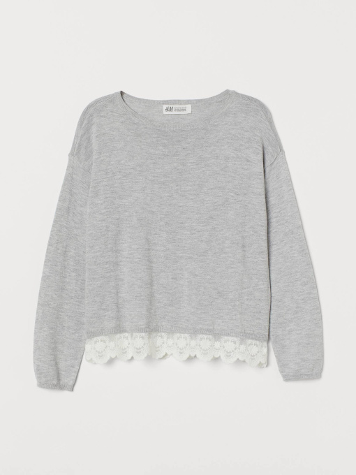 Джемпер H&M модель 7953531kwer_Серый Фото