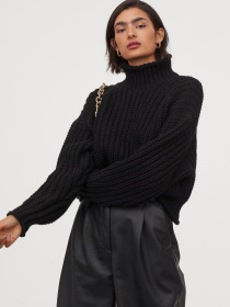 Свитер H&M модель 8732792wer_Черный Фото