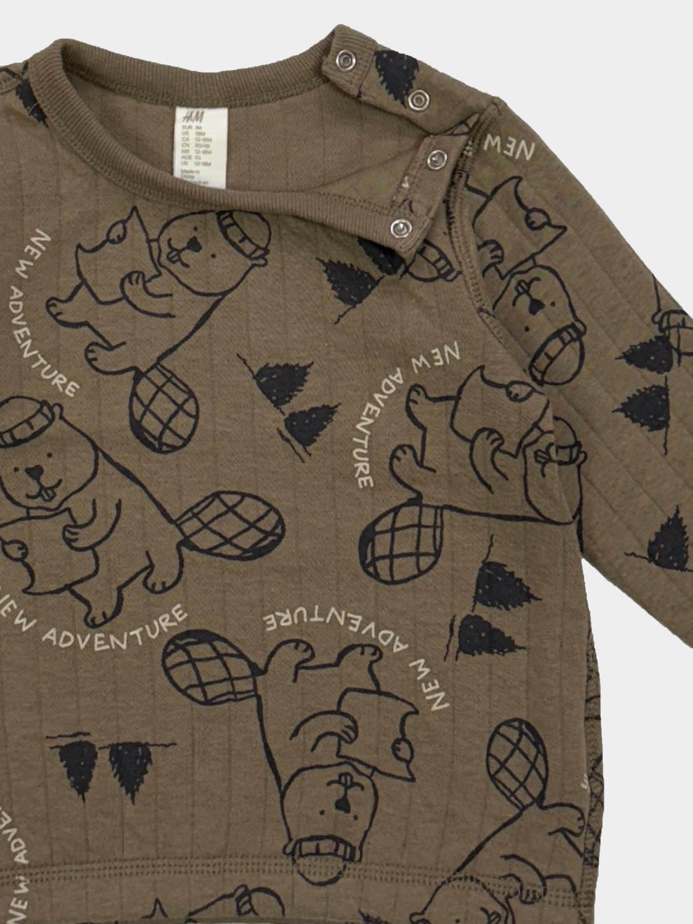 Свитшот H&M модель 10779196kwer_Хаки Фото