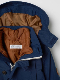 Парка H&M модель 6251930kwer_Темно-синий Фото