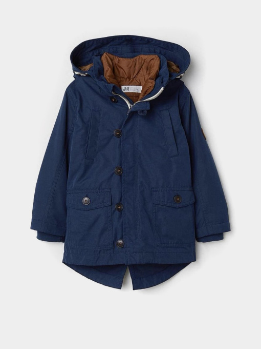 Парка H&M модель 6251930kwer_Темно-синий Фото