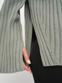 Свитер H&M модель 9324682wer_Серо-зеленый Фото