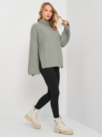 Светр H&M модель 9324682wer_Серо-зеленый Фото