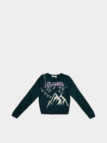 Джемпер H&M модель 8525821kwer_Темно-зеленый Джемпер H&M модель 8525821kwer_Темно-зеленый Фото