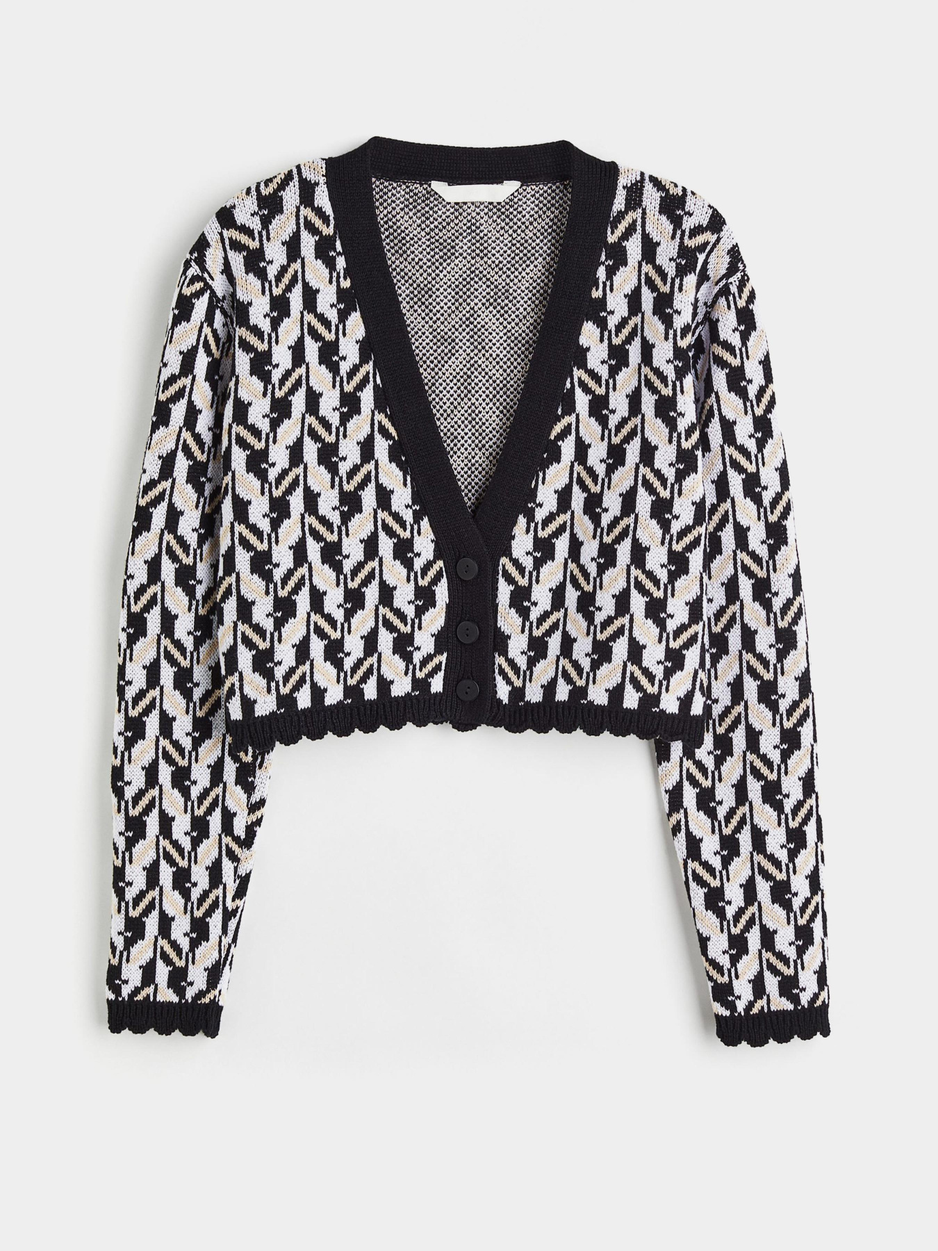 Кардиган H&M модель 1118474arl_Черно-белый Фото