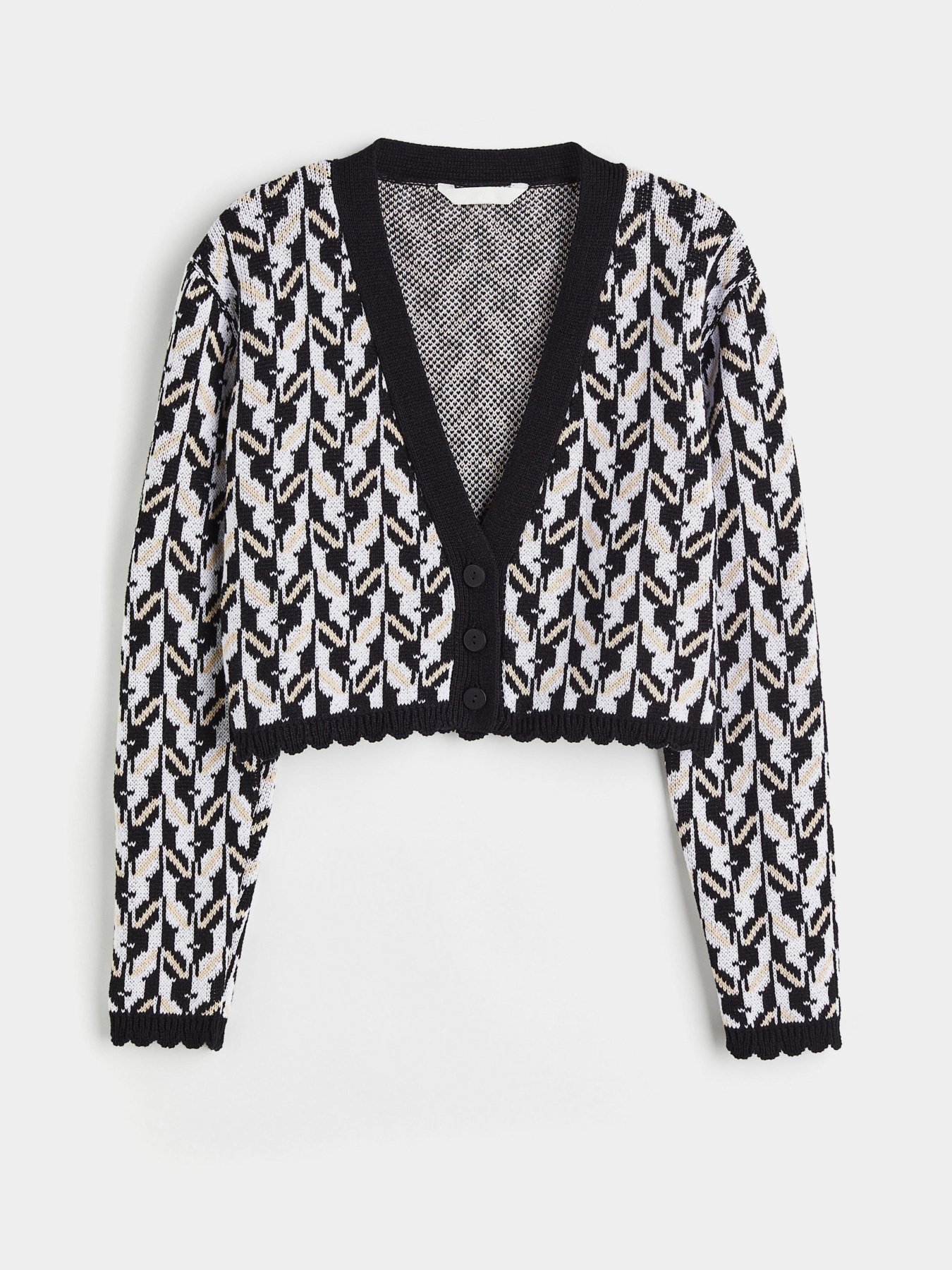 Кардиган H&M модель 1118474arl_Черно-белый Фото