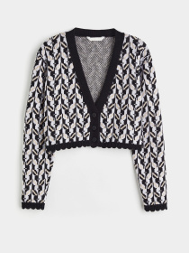 Кардиган H&M модель 1118474arl_Черно-белый Фото