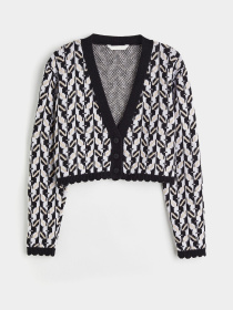 Кардиган H&M модель 1118474arl_Черно-белый Фото