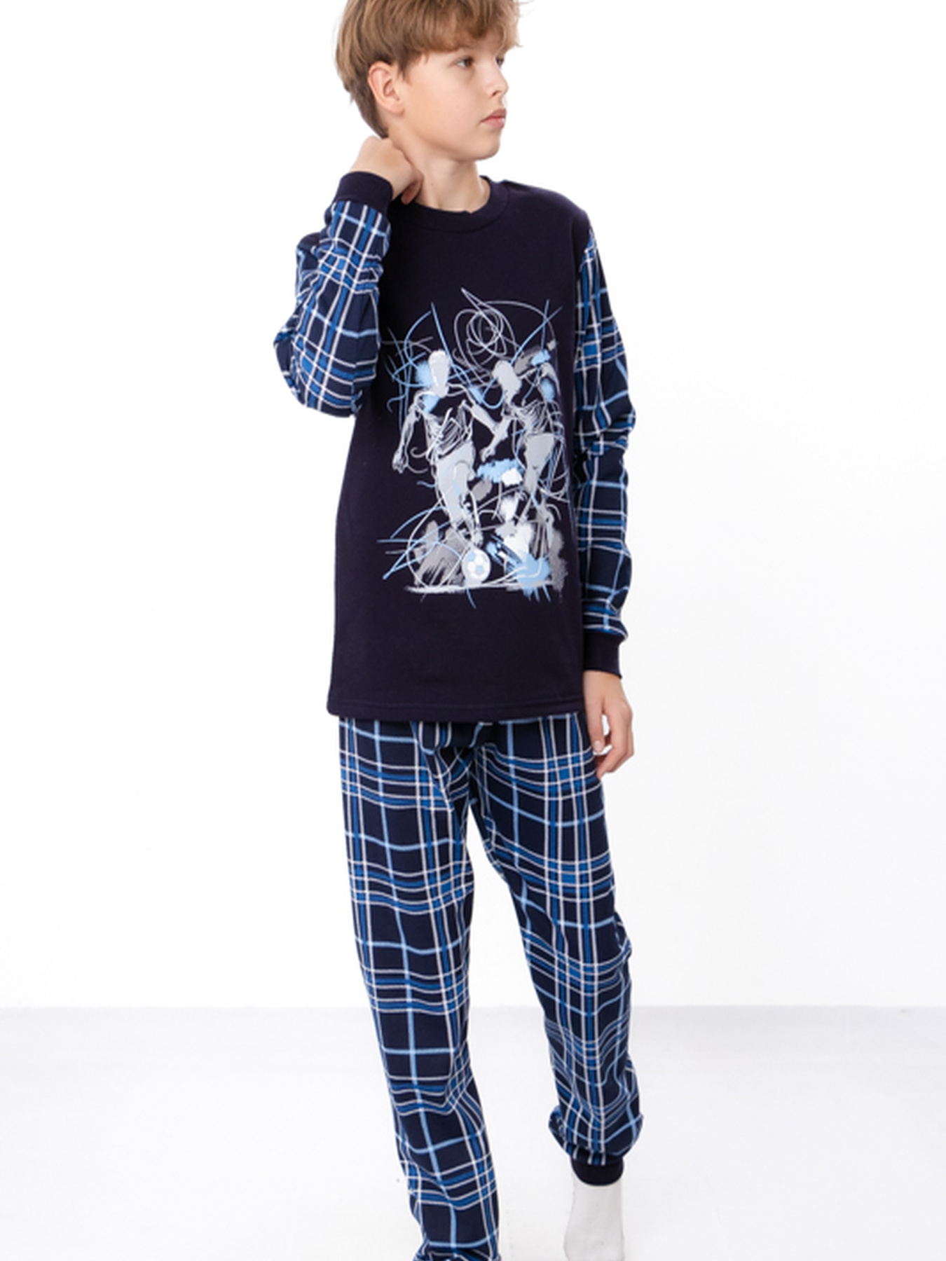 Пижама Носи своє модель 6076-024-33-1-2-kltinka-chornilxno-sinj Фото