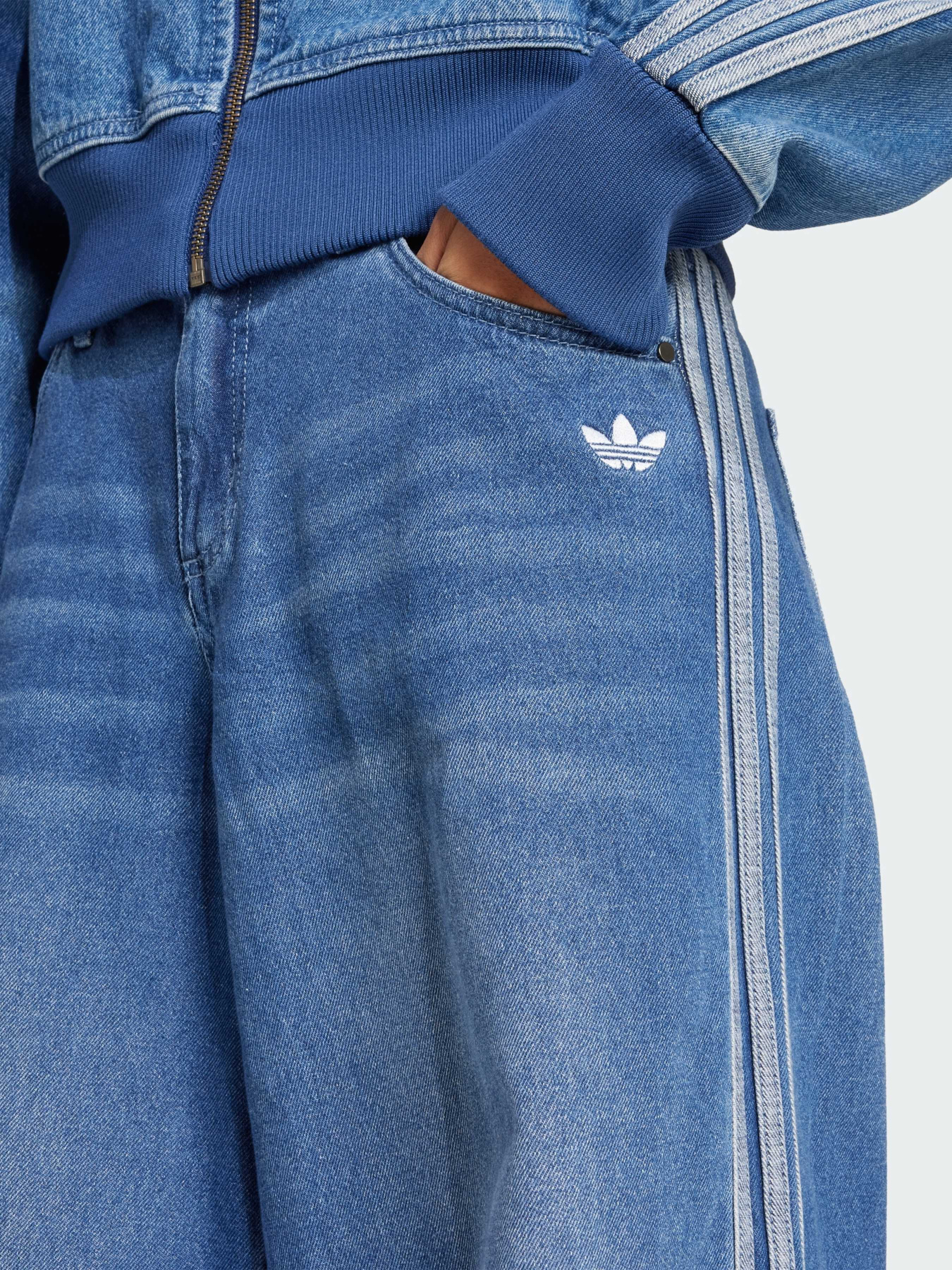 Широкі джинси Adidas Adicolor модель JV7454 Фото