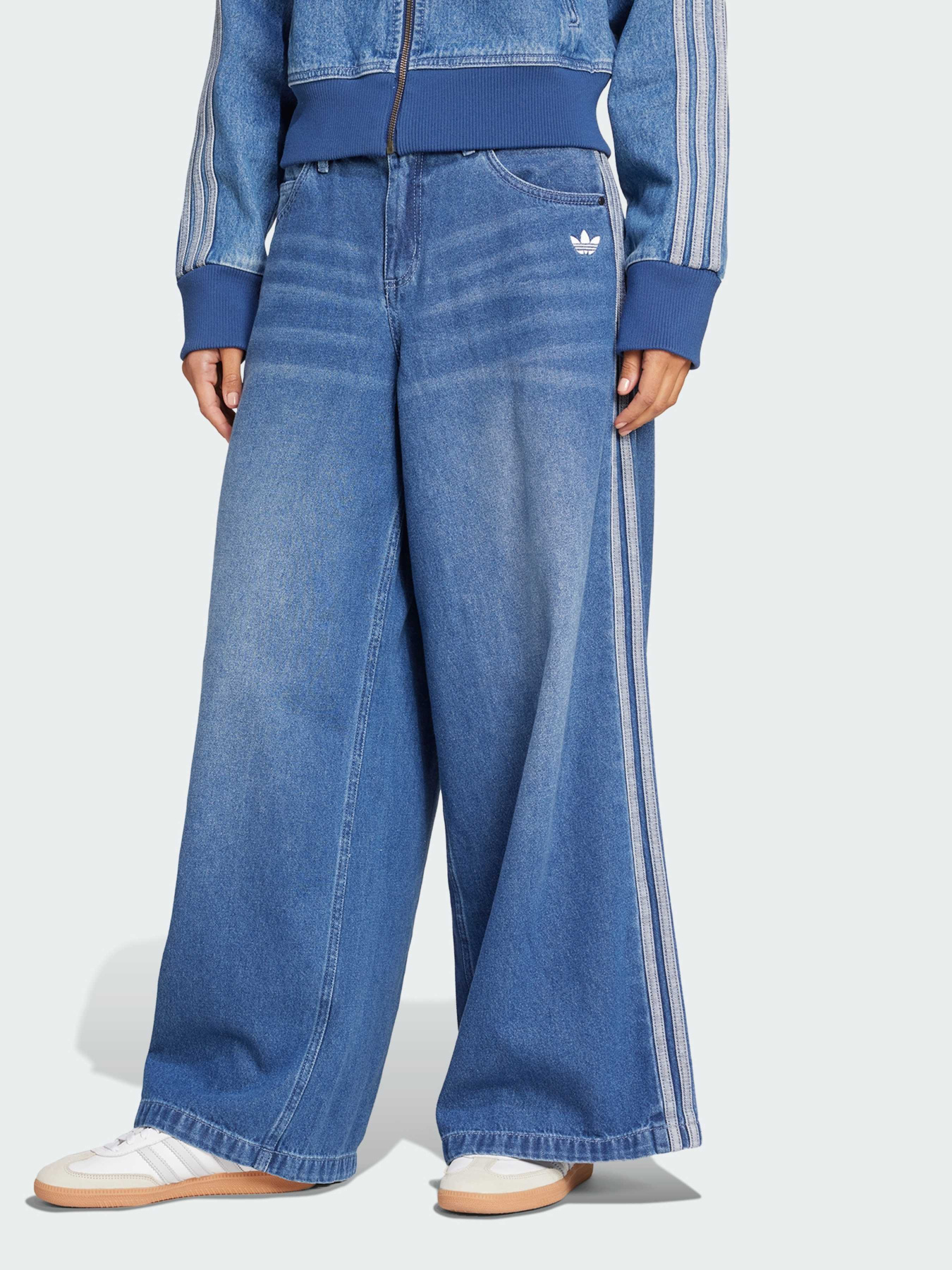 Широкі джинси Adidas Adicolor модель JV7454 Фото