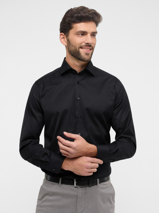 Чоловіча чорна сорочка MODERN FIT модель 8817/39/X18K.39 Фото