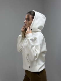 Худі з капюшоном жіночий крем модель M0211.4-1047 Фото