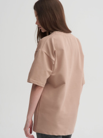 Футболка ESTRO 6-01-05623, колір бежевий модель 6-01-05623 Футболка ESTRO 6-01-05623, колір бежевий модель 6-01-05623 Фото