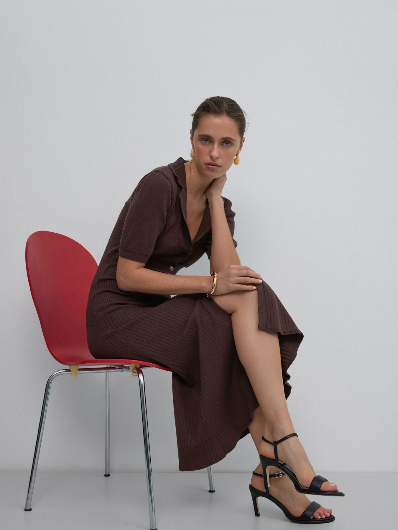 Сукня ESTRO 0231-121408, колір коричневий модель 0231-121408 Фото