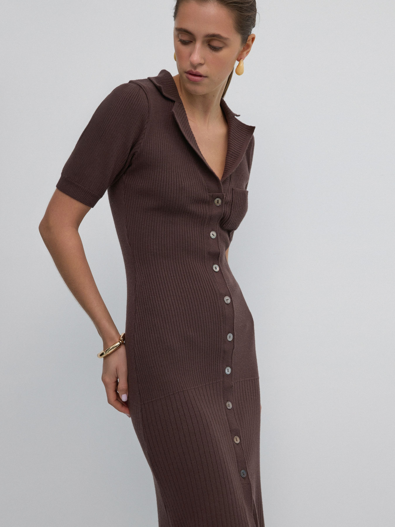 Сукня ESTRO 0231-121408, колір коричневий модель 0231-121408 Фото