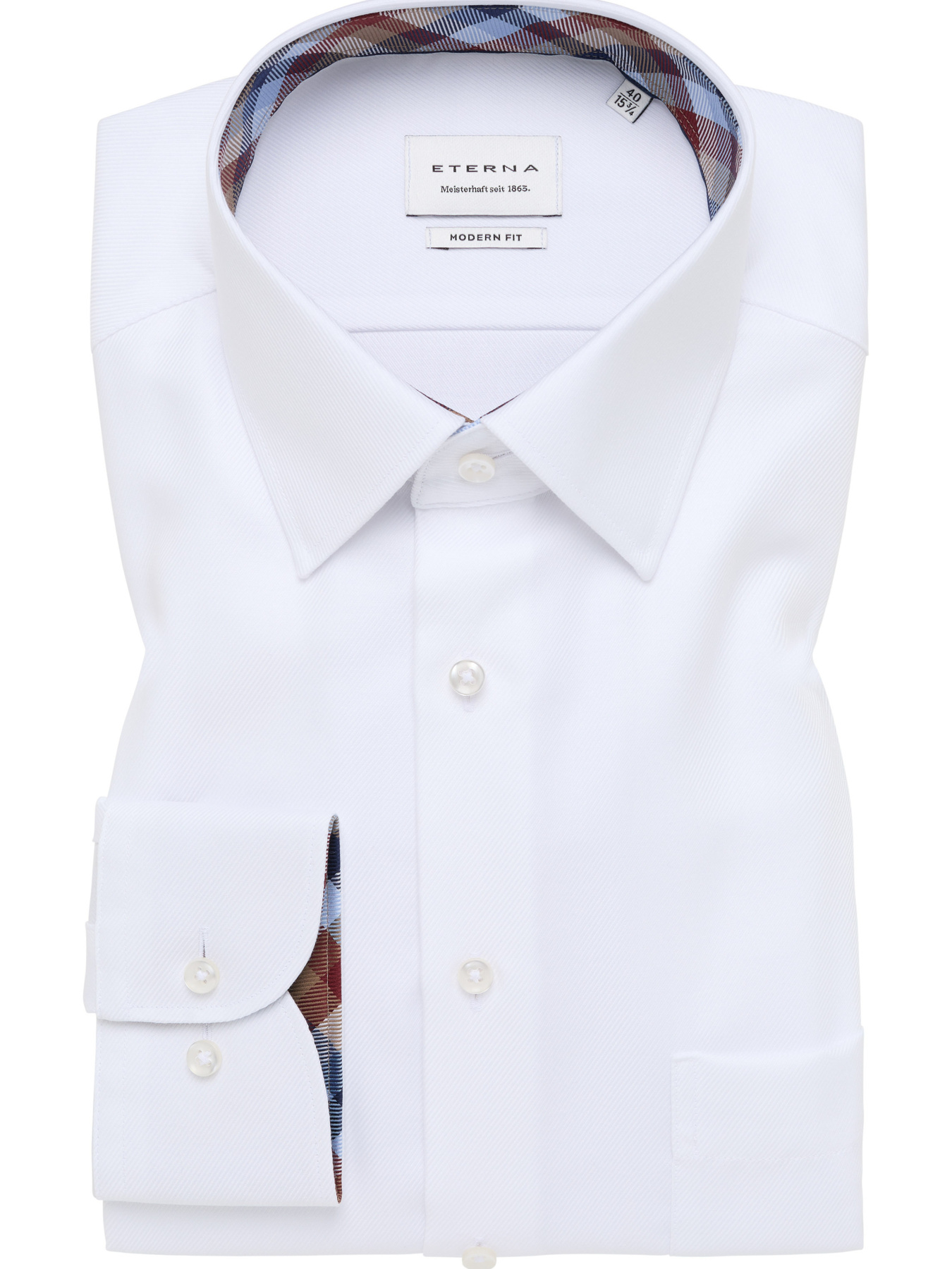 Сорочка класична Eterna модель ET.-1058/00/X141.00 Фото
