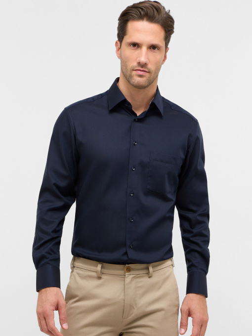 Чоловіча темно-синя класична сорочка MODERN FIT модель 1058/19/X141.19 Фото