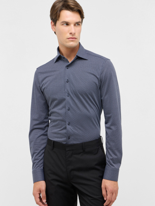 Мужская темно-синяя рубашка SLIM FIT модель 1226/18/YSV1.18 Фото