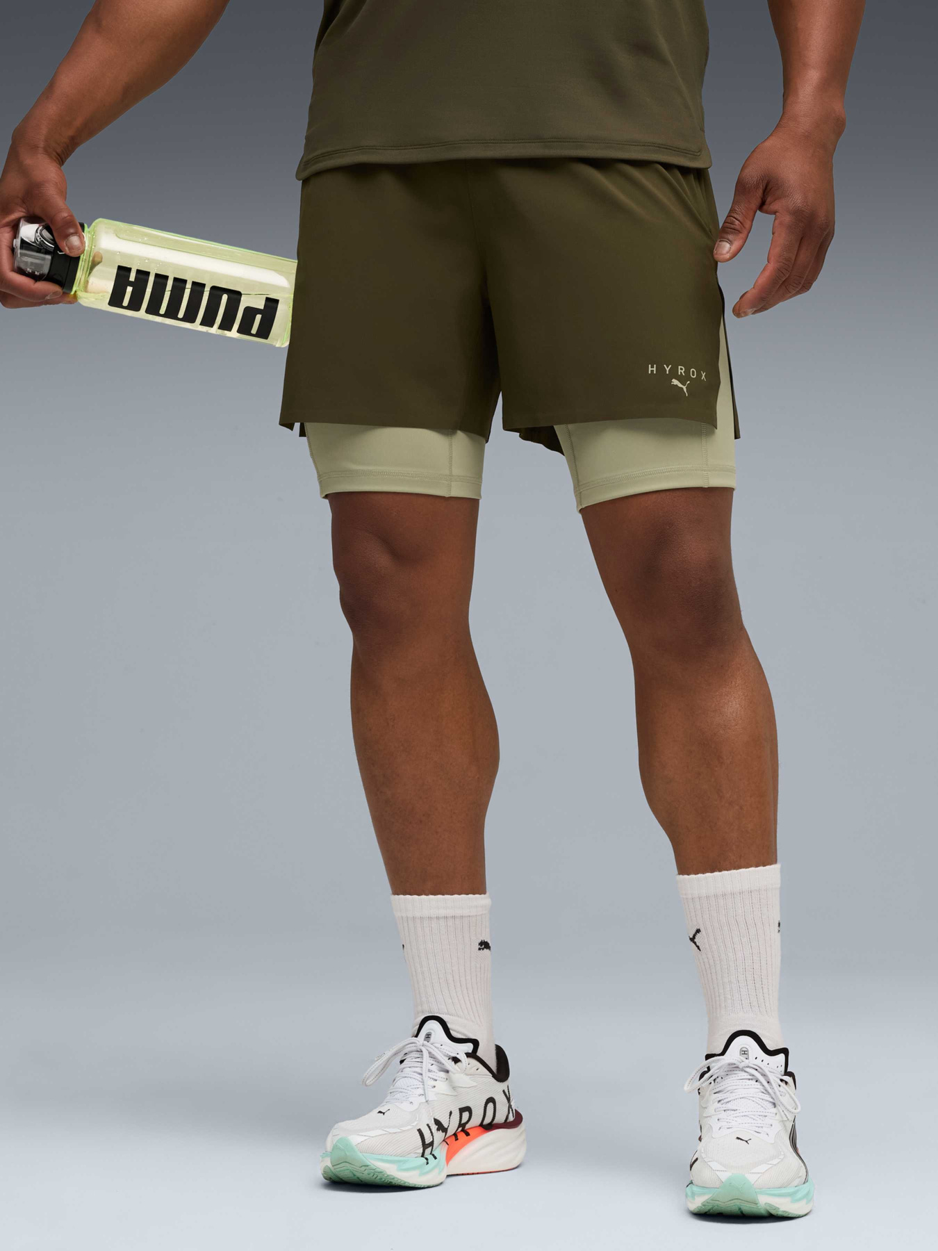 Шорты спортивные PUMA M x Hyrox 2in1 Short модель 527571 Шорты спортивные PUMA M x Hyrox 2in1 Short модель 527571 Фото