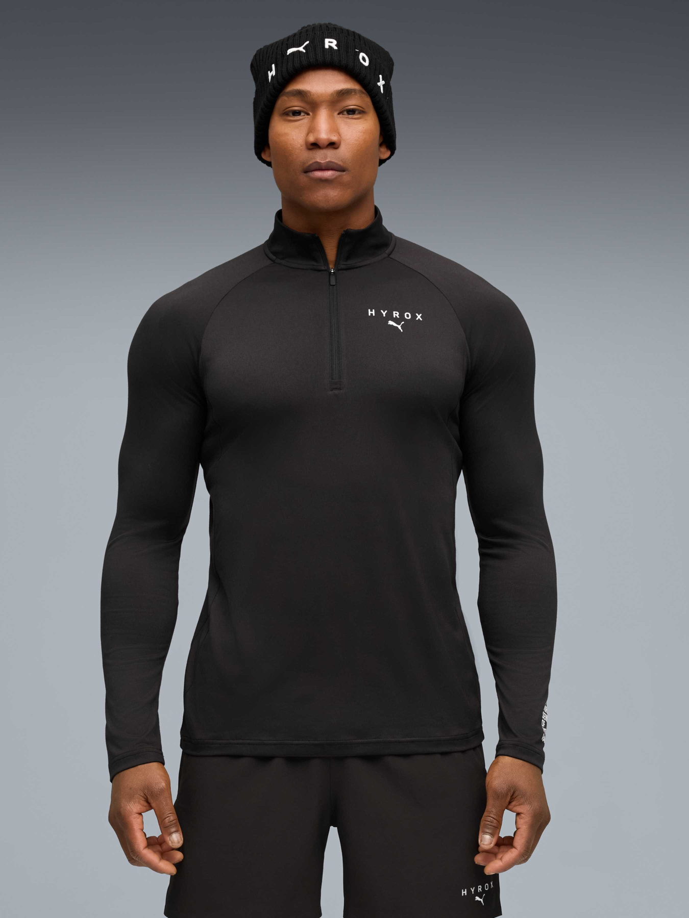 Лонгслів PUMA x HYROX Quarter-Zip Top Men модель 527844 Фото