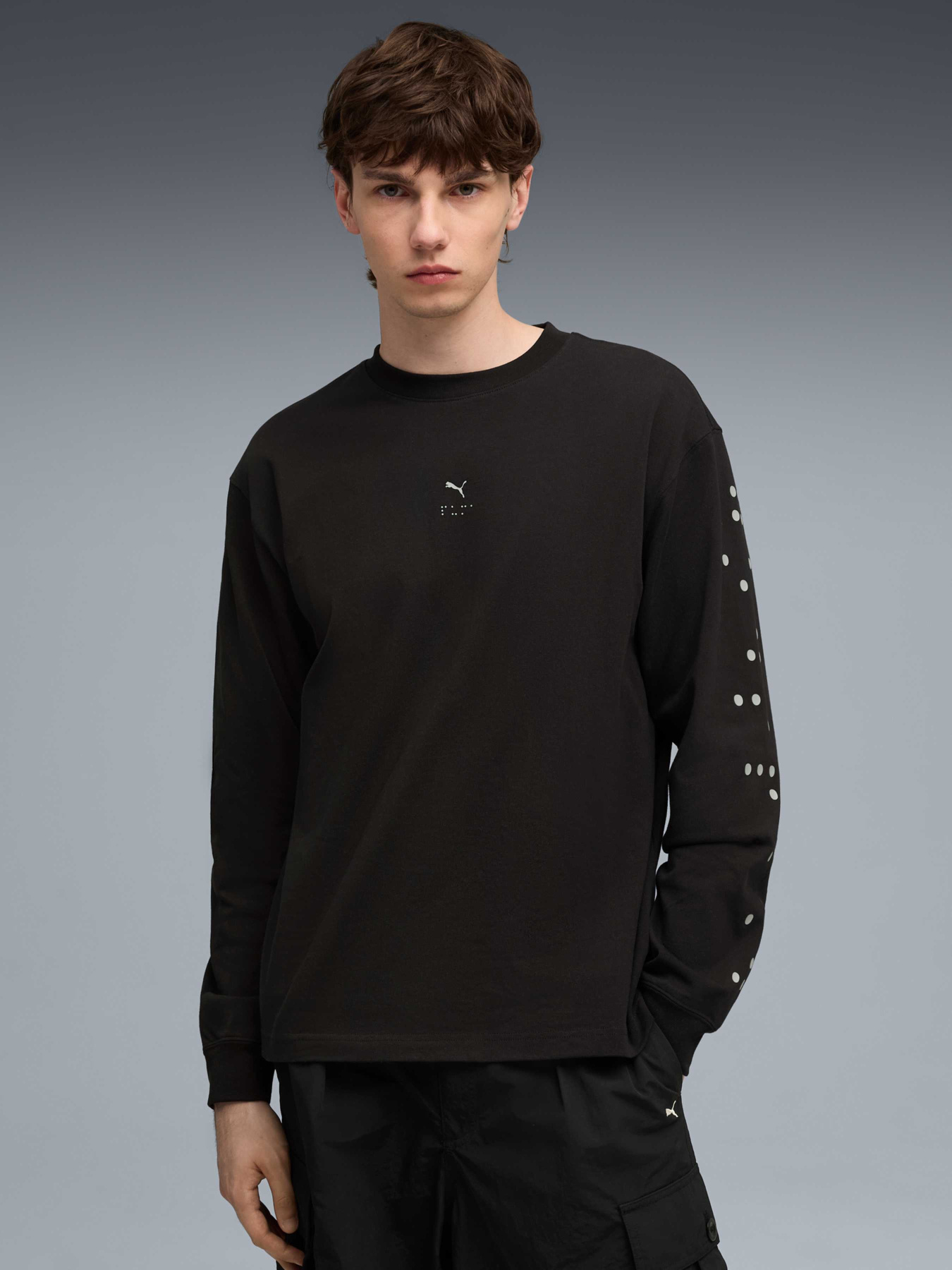 Лонгслив GRAPHIC Braille Long Sleeve Top Men модель 632371 Фото