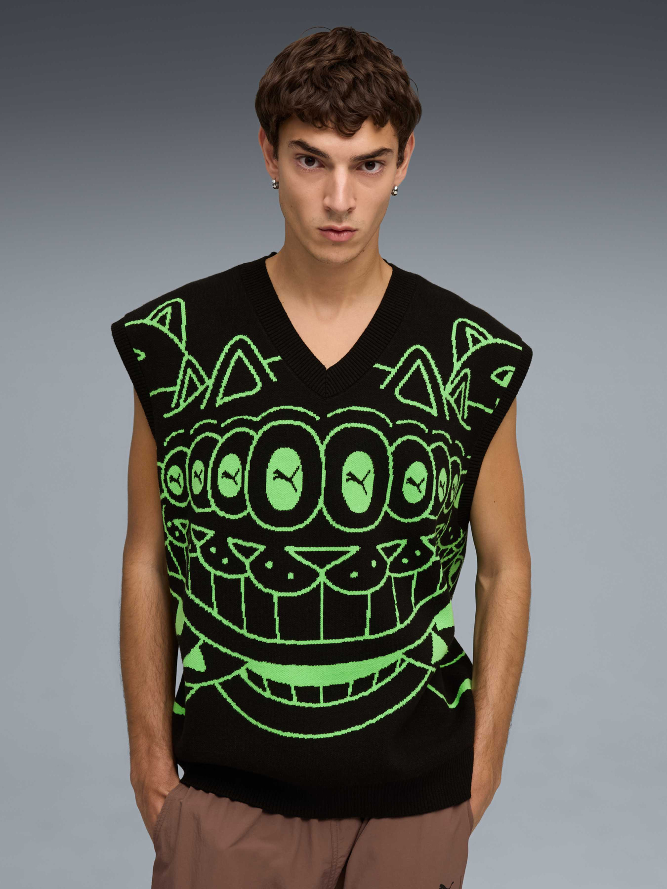 Жилет PUMA x RIPNDIP Knitted Vest Men модель 632415 Фото