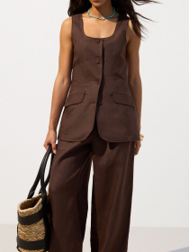 Классический жилет Estro модель 50579-7-4308 Классический жилет Estro модель 50579-7-4308 Фото