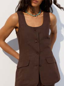 Классический жилет Estro модель 50579-7-4308 Классический жилет Estro модель 50579-7-4308 Фото