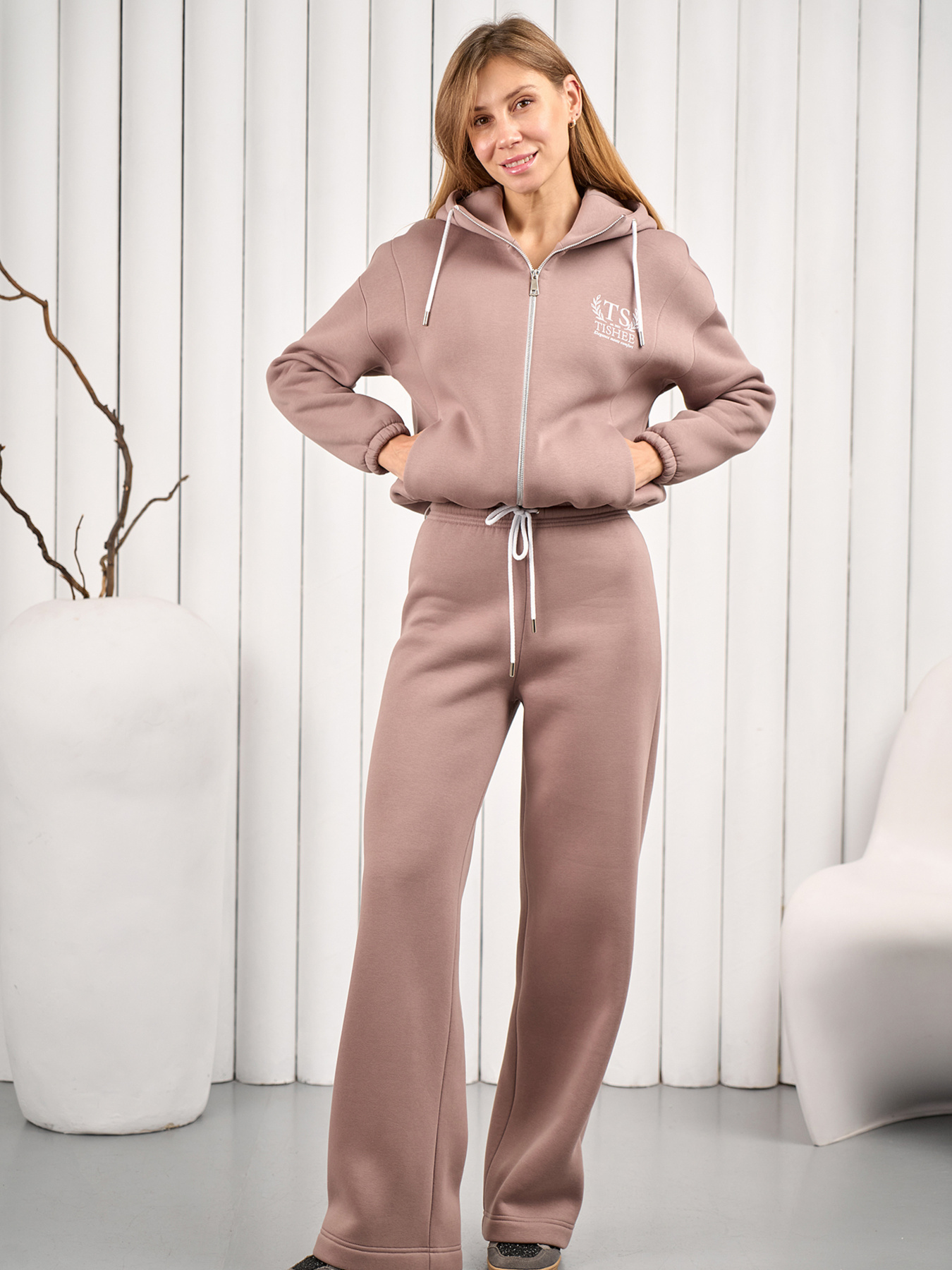 Стильний та теплий жіночий костюм Tishee модель TS-00120 Фото