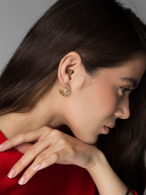 Серьги-кольца Famo модель SER-13499_01 Фото