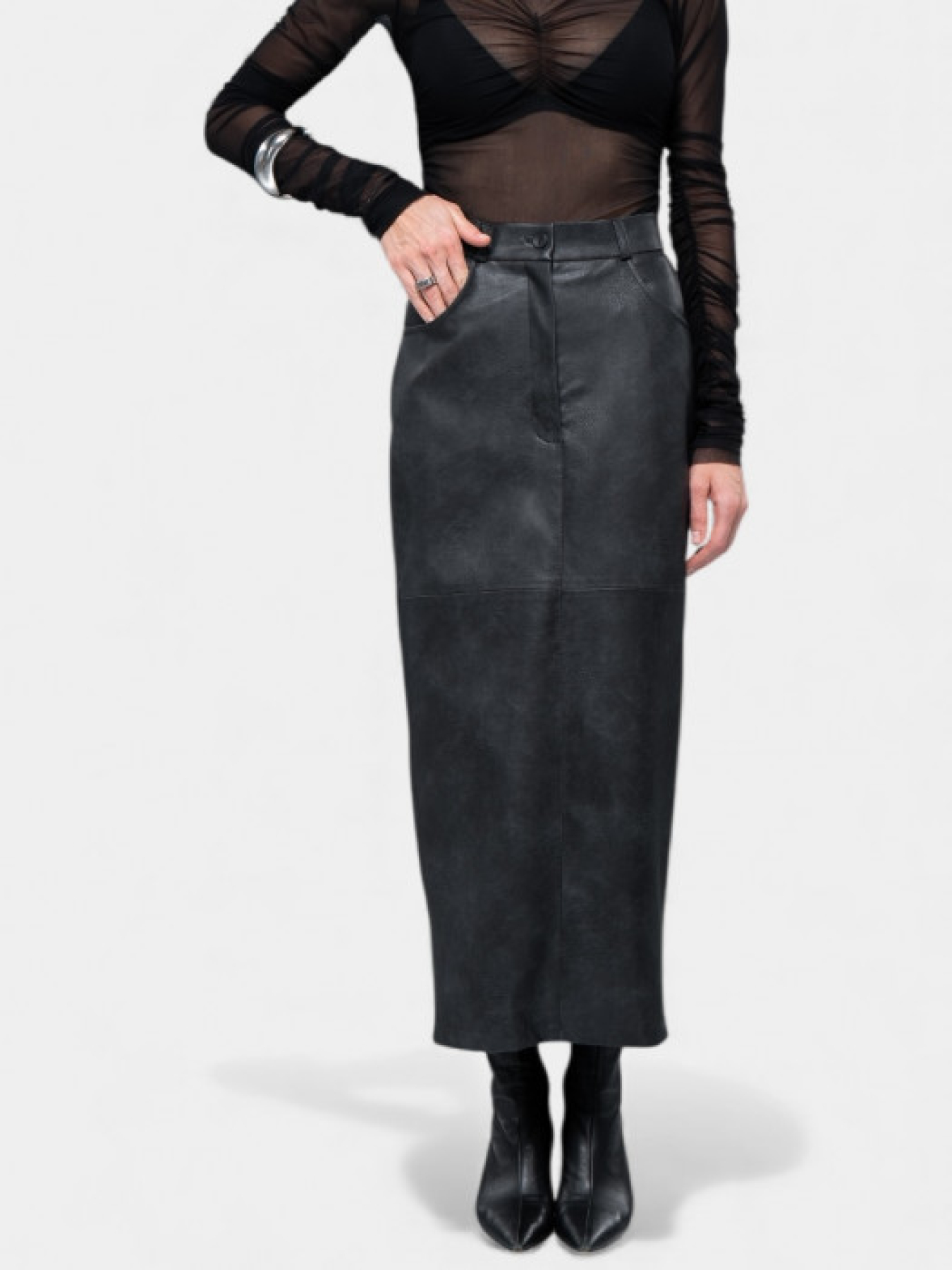 Юбка кожаная Blazh модель 11211 Фото