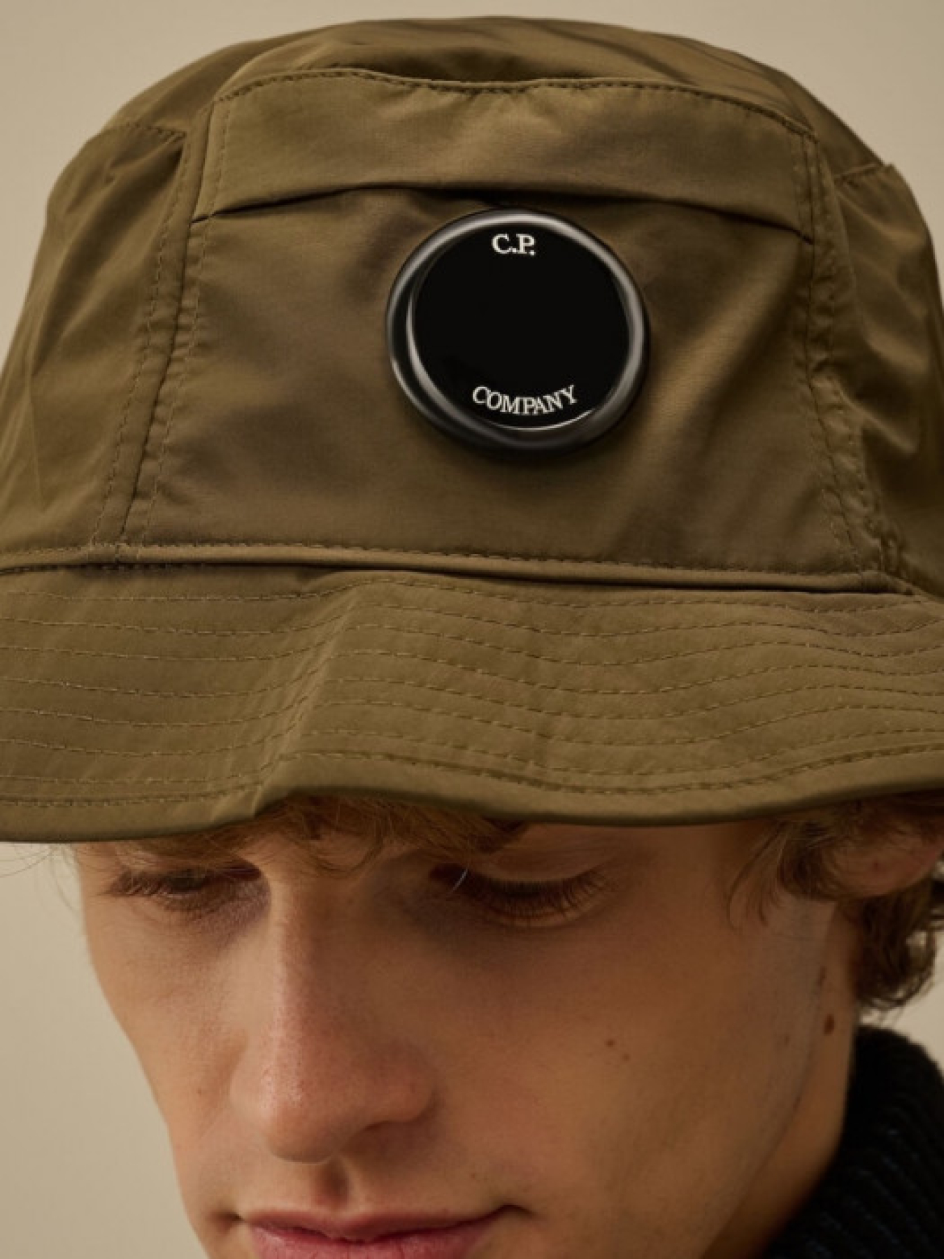 Хакі панама з матеріалу Chrome-R модель 11676 Фото