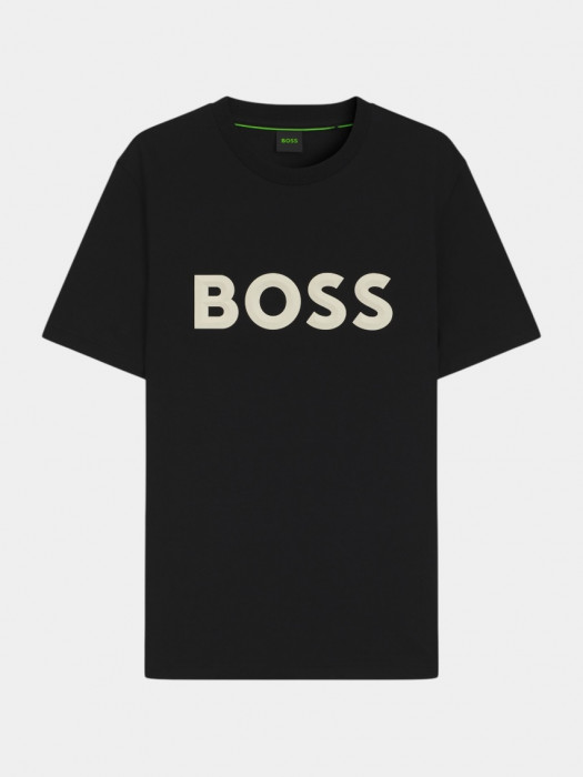 Бавовняні Чоловічі Футболки і поло Boss  (11346) колір чорний Boss - купити в Україні