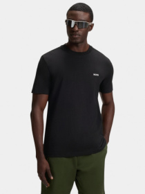 Чорна футболка Tee з еластичної бавовни модель 11342 Фото