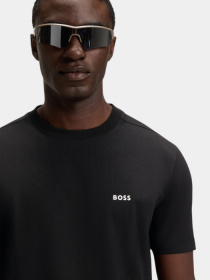 Чорна футболка Tee з еластичної бавовни модель 11342 Фото