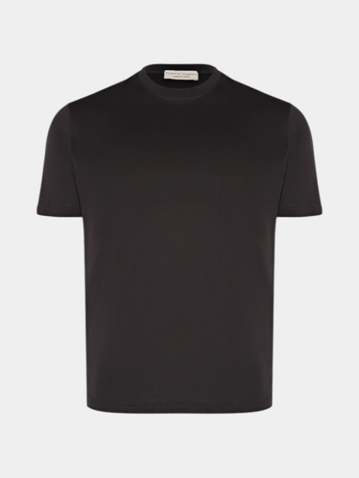 Темно-серая хлопковая футболка модель 11332 Фото