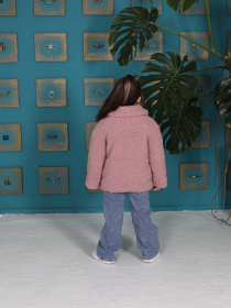 Шуба ISSA Plus модель CD-484_pink Фото