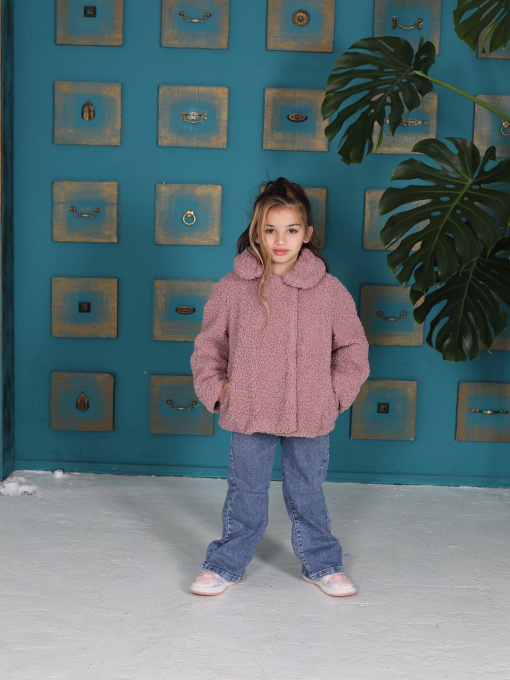 Шуба ISSA Plus модель CD-484_pink Фото