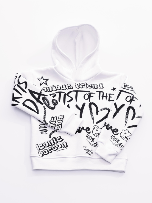 Толстовка для дівчинки Молочний STREAM модель 694891 Фото