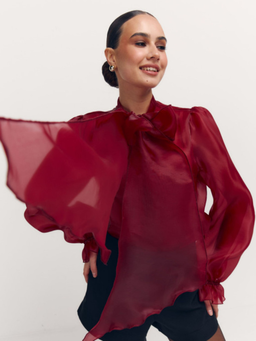 Блуза Éclat из итальянской органзы модель 245 Фото