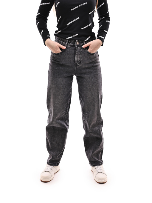 Джинсы женские Тёмно-серый RELUCKY модель 688462 Фото