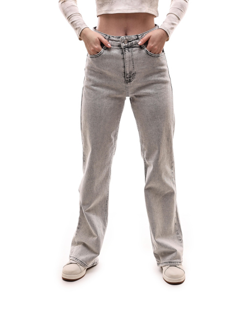 Джинсы женские Светло-серый REAL FOCUS модель 706293 Фото