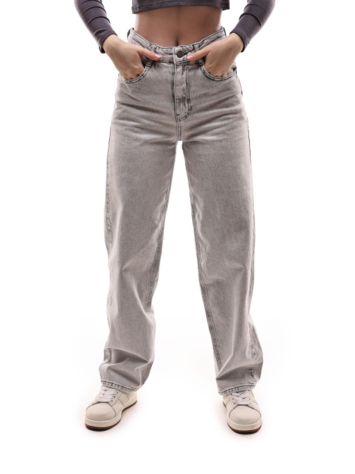 Джинсы женские Светло-серый REAL FOCUS модель 707223 Фото