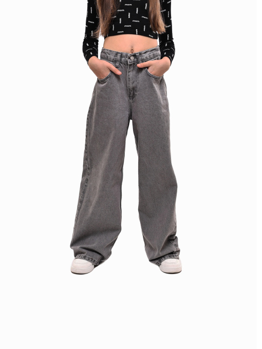 Джинсы для девочки подростка Серый LUMO модель 703571 Фото