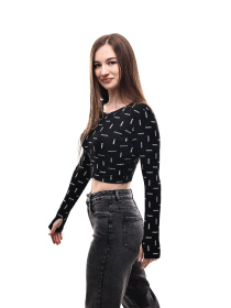 Лонгслів жіночий Чорний LUMO модель 698238 Фото