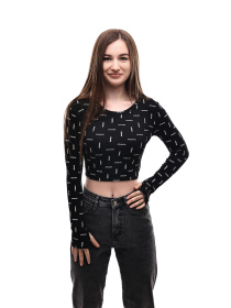 Лонгслів жіночий Чорний LUMO модель 698238 Фото