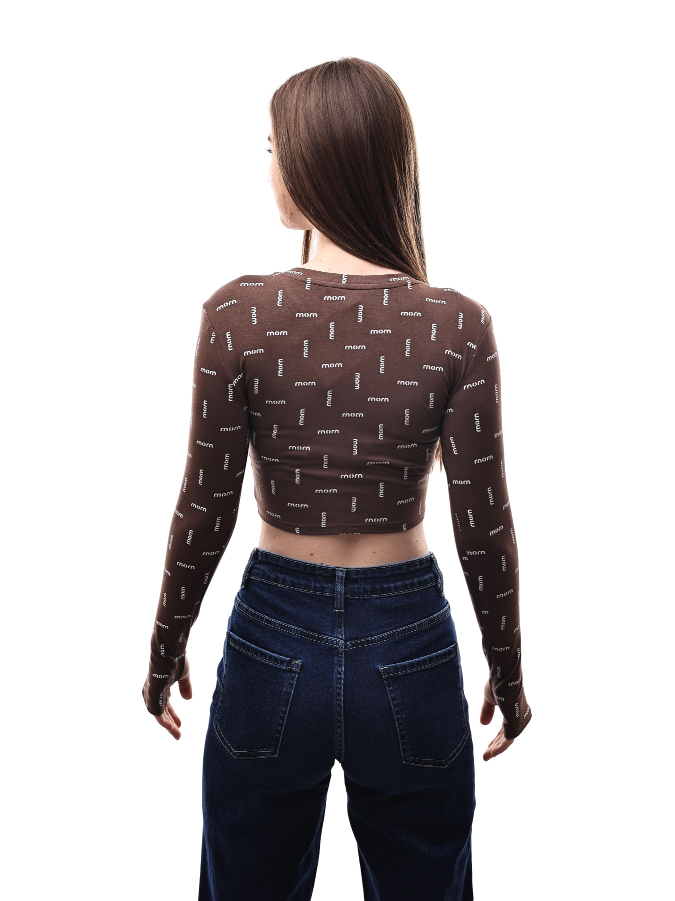 Лонгслів жіночий Темно-коричневий LUMO модель 698240 Фото