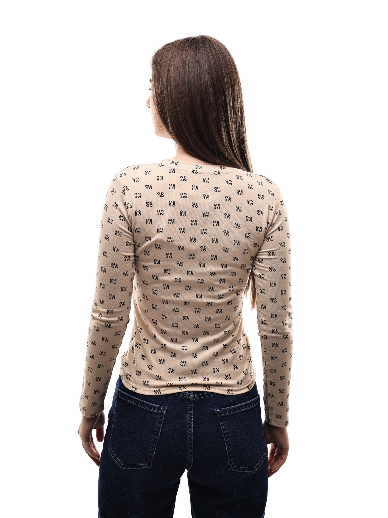 Лонгслів жіночий Бежевий LUMO модель 698243 Фото