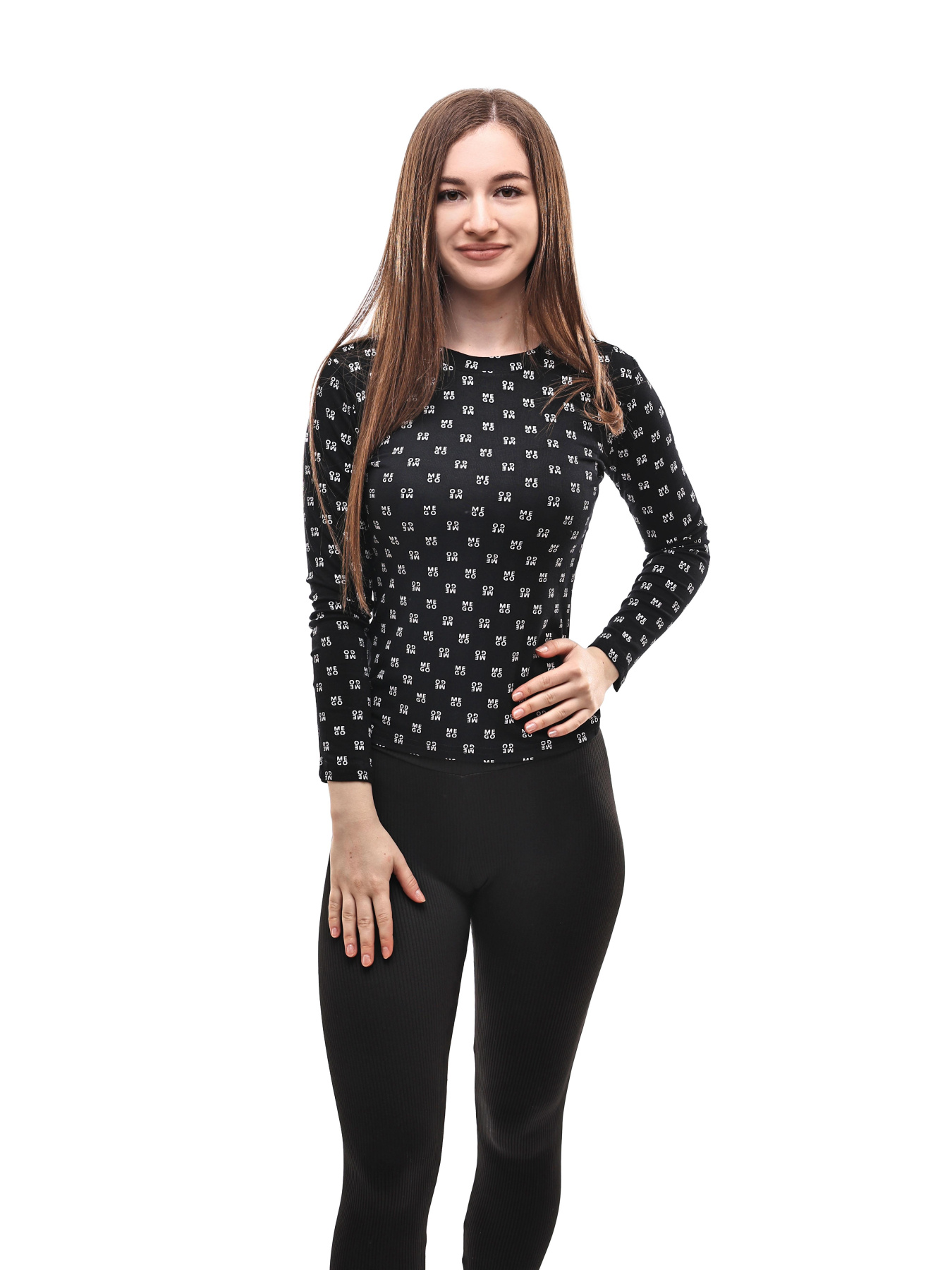 Лонгслів жіночий Чорний LUMO модель 698245 Фото